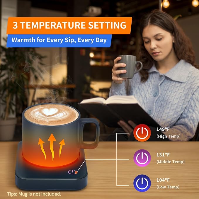 VOBAGA Coffee Mug Warmer for Desk - Image 3