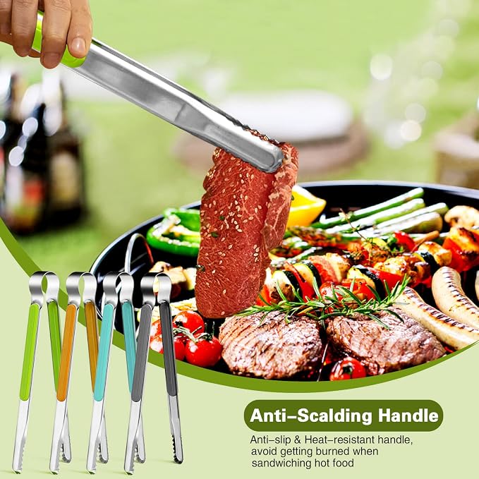4Pcs Stainless Steel Kitchen Tongs - Image 5