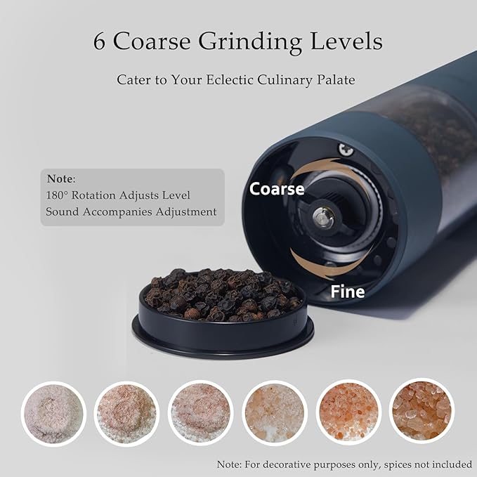 TLYSXPRO Electric Salt and Pepper Grinder Set - Image 6