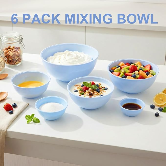 BoxedHome BPA Free Plastic Round Mixing Bowl - Image 7