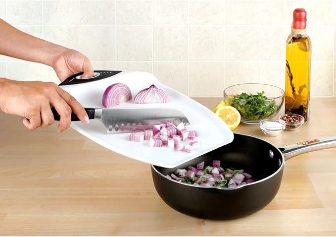 Dexas Chop & Scoop Cutting Board, 11 by 15 inches - Image 3
