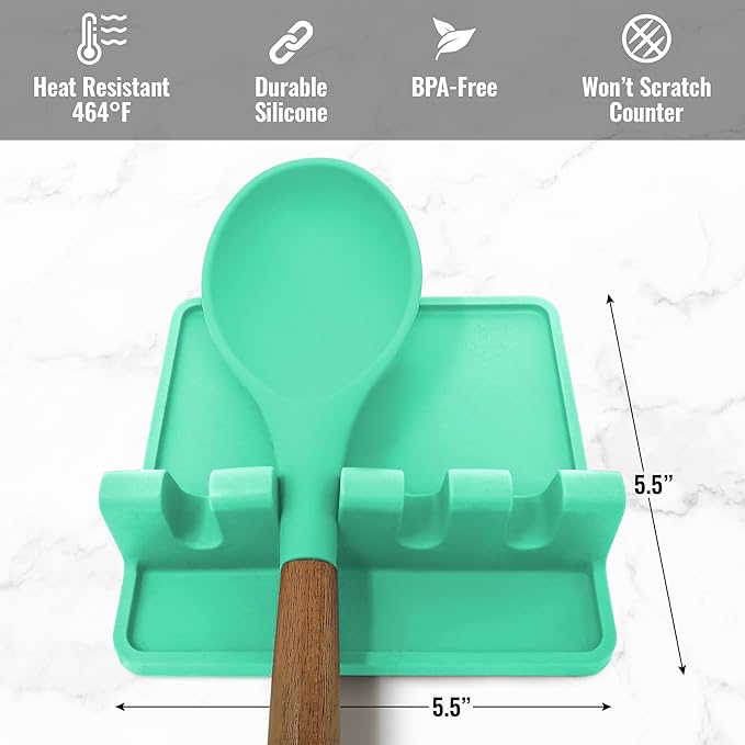 Zulay Kitchen Silicone Utensil Rest - Image 5