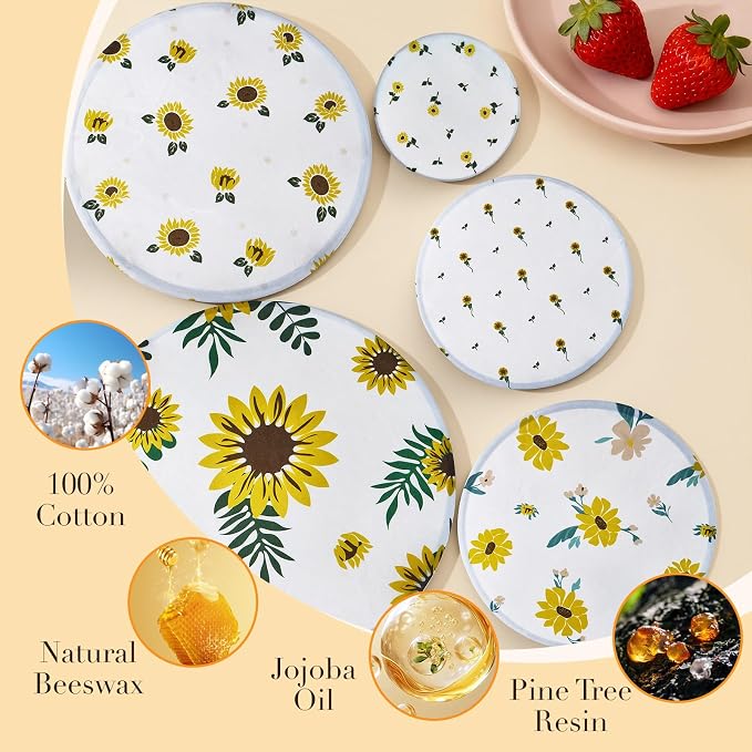 Tirphy 5-Size Reusable Bowl Covers - Image 5