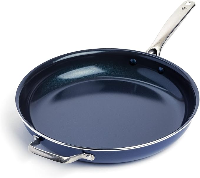 Blue Diamond Ceramic Nonstick 14" Frying Pan Skillet, PFAS-Free Cookware by BlueDiamondCookware