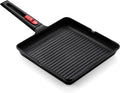 BRA COOKWARE Infinity Nonstick Ribbed Grill Pan | Cast Aluminum Searing Skillet by BRACookware