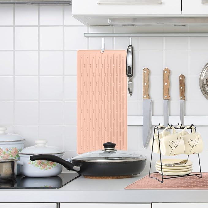 GeeRic Dish Drying Mats, Heat-resistant Silicone Mat - Image 7