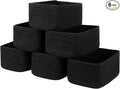 OIASKET 6 Pack Storage Baskets for Shelves, Small Baskets for Shelves, Cute by OIASKET