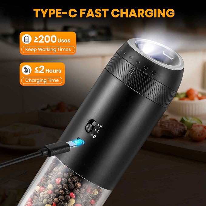 Gravity Electric Salt Grinder Set - Image 3