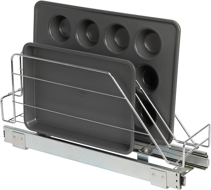 Household Essentials Glidez Multipurpose Chrome-Plated Steel Pull-Out/Slide-Out by HouseholdEssentials