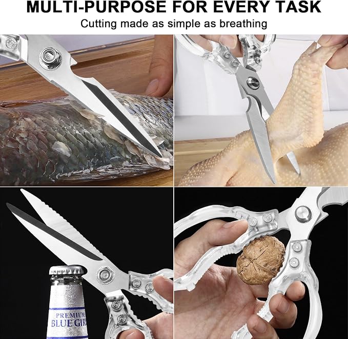 CGBE Kitchen Scissors, Heavy Duty Food Scissors - Image 5