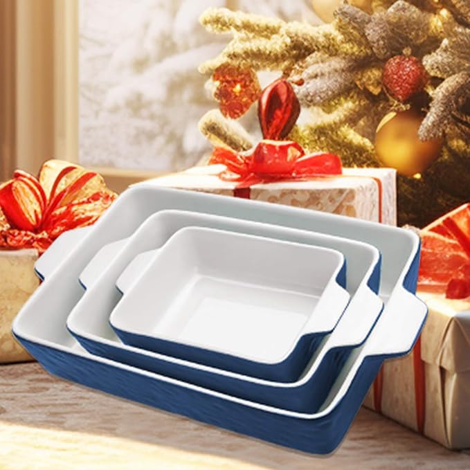 Casserole Dishes for Oven, Ceramic Baking Dishes, Lasagna Pan - Image 2