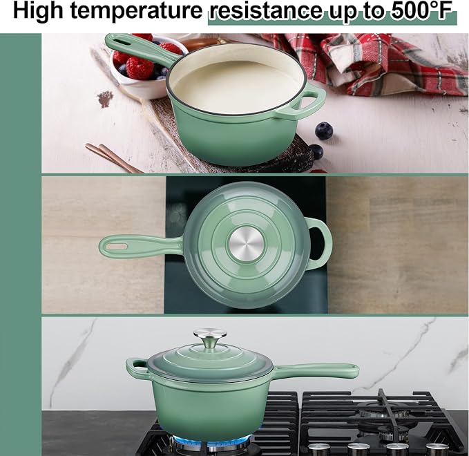 Enameled Cast Iron Sauce Pan - Image 5