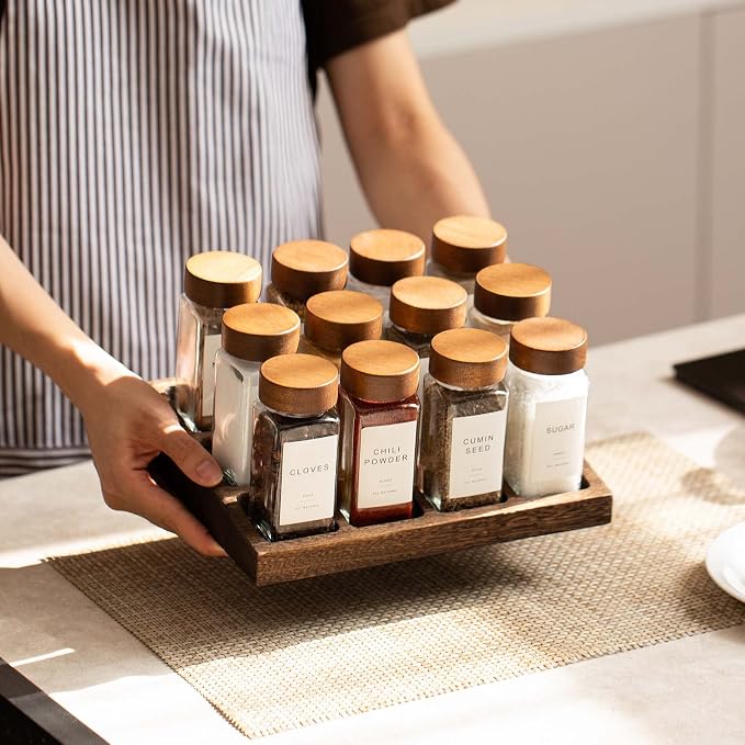 Yangbaga 24Pcs Glass Spice Jars - Image 5