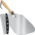 Pizza Peel Aluminum Pizza Spatula, 17 inch Metal Pizza Paddle by Mooues