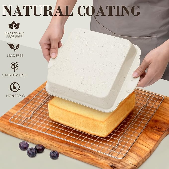 Baking Pans Set Nonstick, Stackable Bakeware Sets - Image 4