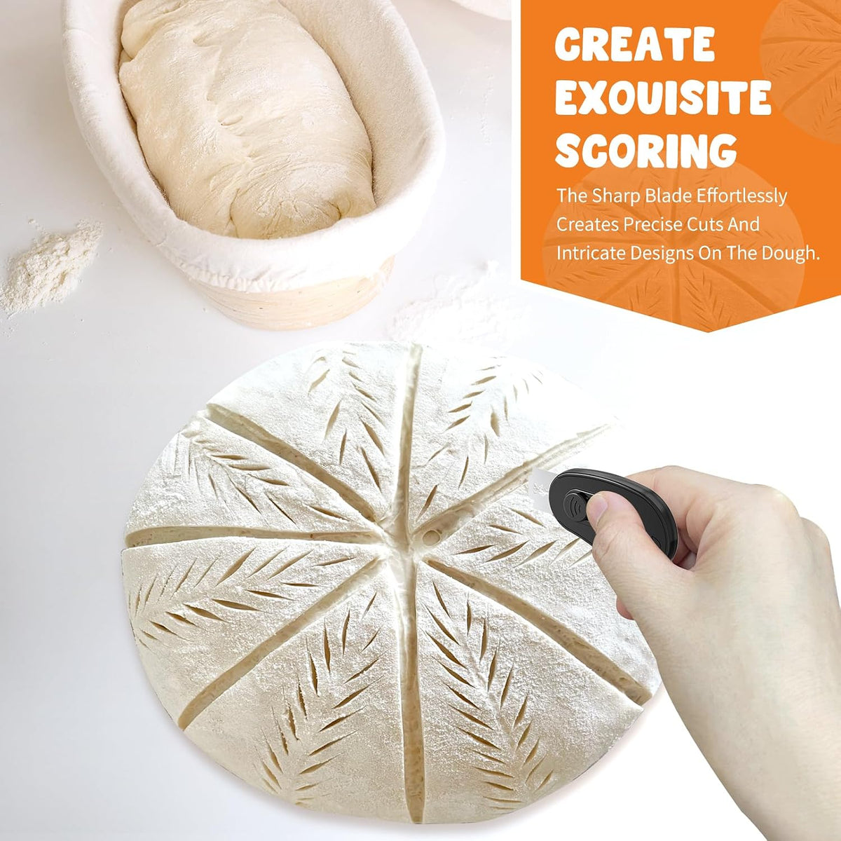 Extractable & Magnetic Bread Lame Dough Scoring Tool - Professional