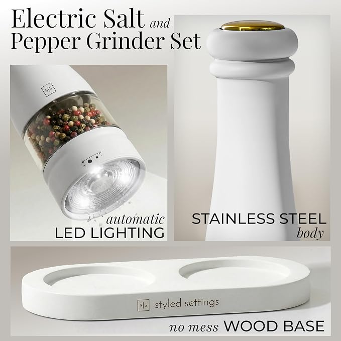 Electric Salt and Pepper Grinder Set - Image 5