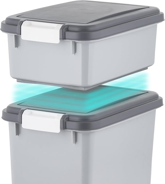IRIS USA Dog Food Storage Container, 30 lbs & 11 lbs Combo, Cat Food Storage - Image 6