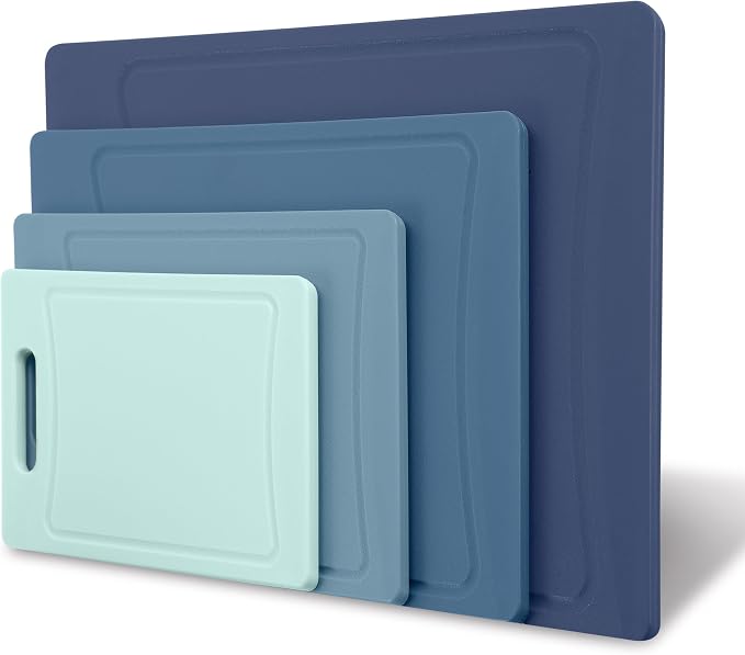 COOK WITH COLOR Non-Slip Cutting Board Set – Kitchen Essentials with Easy Grip - Image 7
