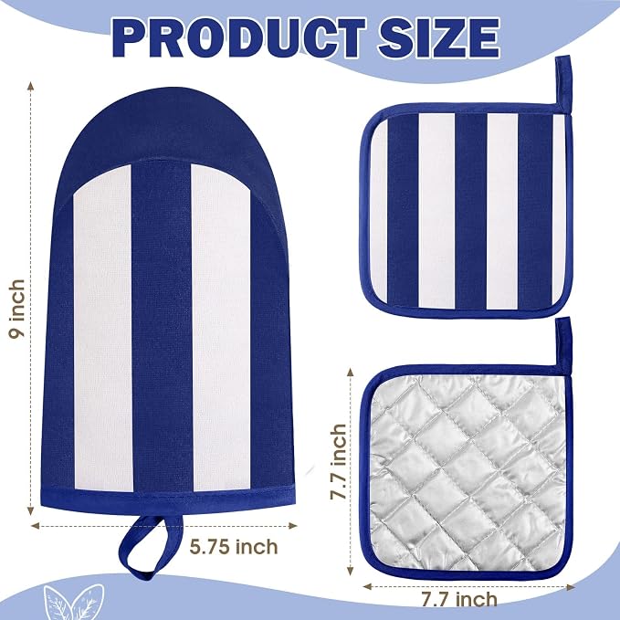 Reallnaive Oven Mitts and Pot Holders 4 Pcs Set - Image 2