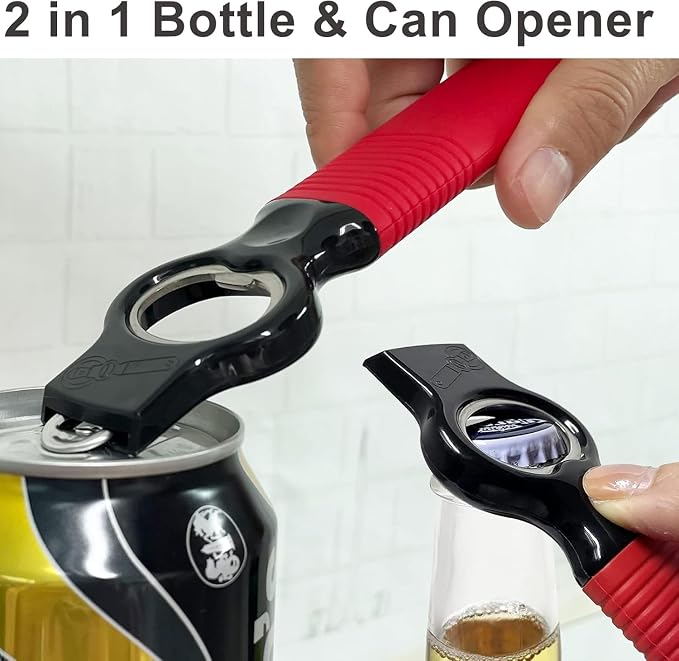 2-Pack Soda Can Opener and Beer Bottle Opener Bartender - Image 2