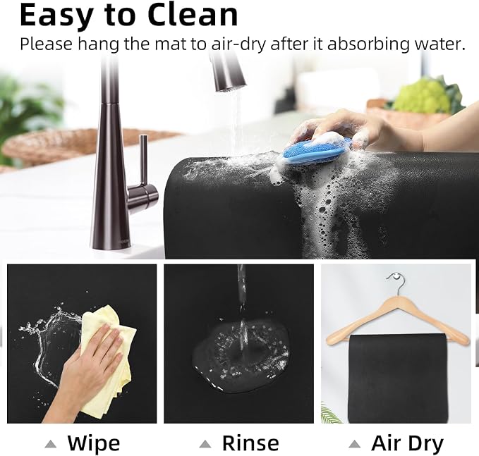 LOPNUR Kitchen Dish Drying Mat, 31.5"x17" Extra Large Dish Drying Mats - Image 9
