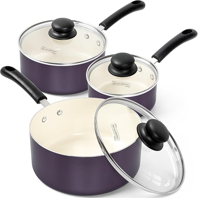 MICHELANGELO Nonstick Sauce Pan by Michelangelo