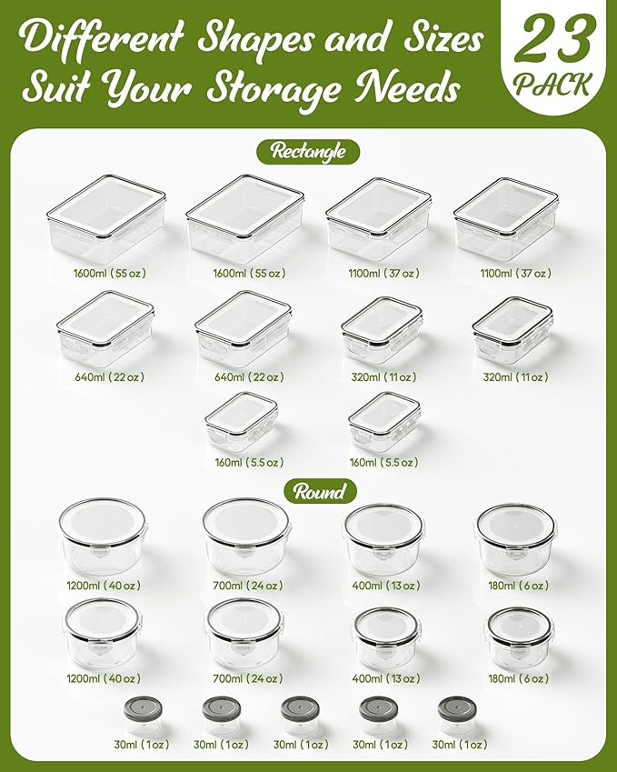 46 Piece Food Storage Containers - Image 2