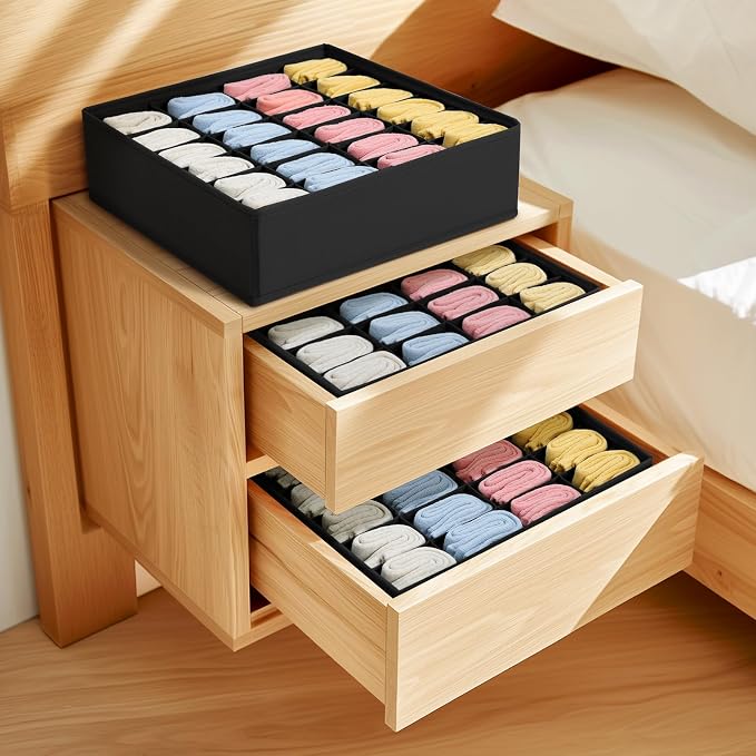Joyoldelf Sock Organizer Drawer Organizer - Image 3