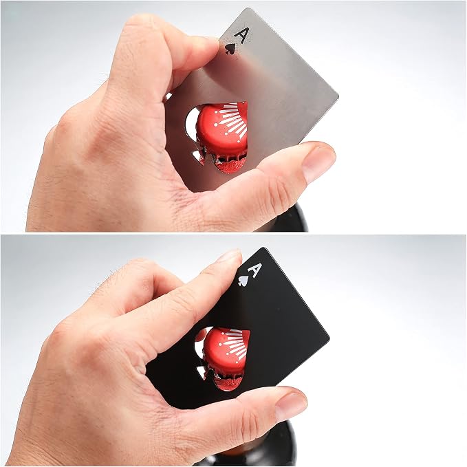 20Pcs Ace of Spades Bottle Openers, Poker Card Bottle Openers, Stainless Steel - Image 5
