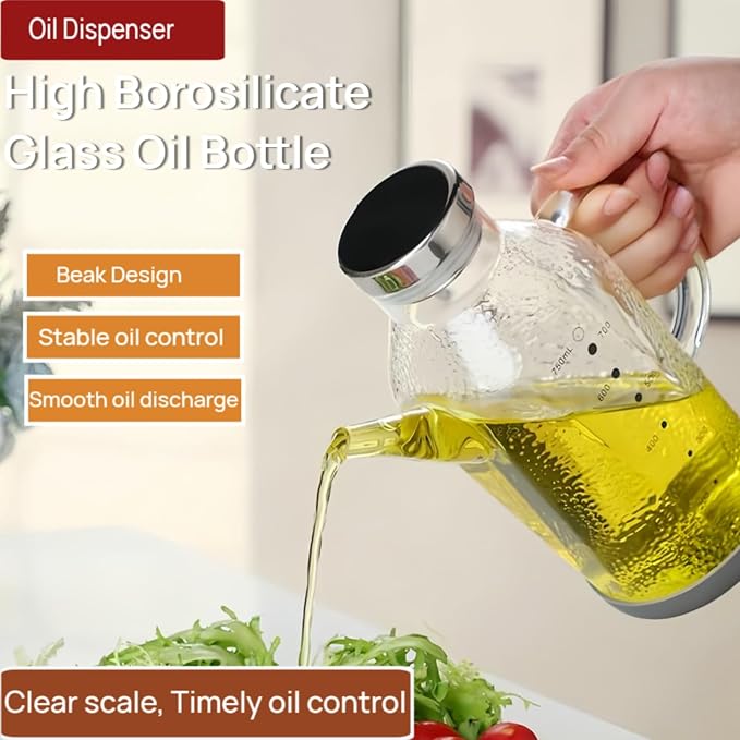 High Borosilicate Glass Oil Bottle-Olive Oil Dispenser - Image 7