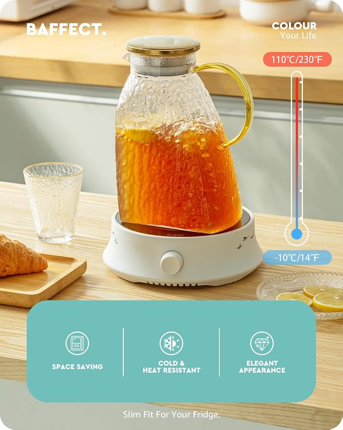 Baffect Water Pitcher, Glass Pitcher - Image 2