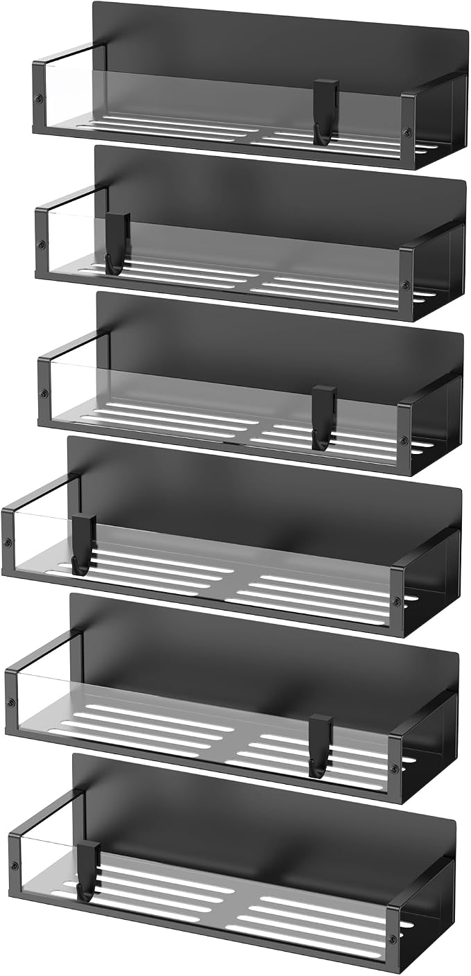 HuggieGems 6 Pack Magnetic Spice Storage Rack Organizer - Image 6