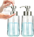 Foaming Hand Soap Dispenser Set, 16 oz Large Glass Soap Dispenser, Foam by DOILIESE