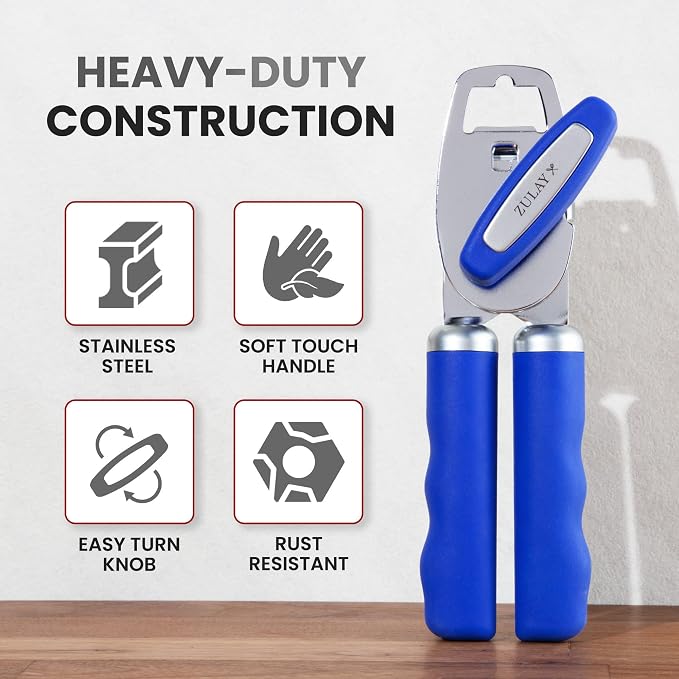 Zulay Kitchen Heavy Duty Stainless Steel Can Opener Manual - Image 3