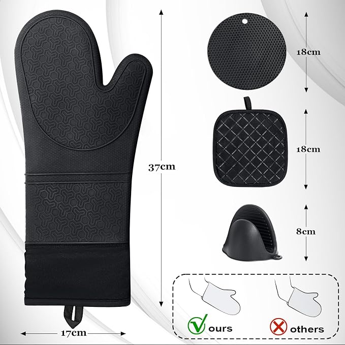 8PCS Oven Mitts and Pot Holders Sets - Image 2