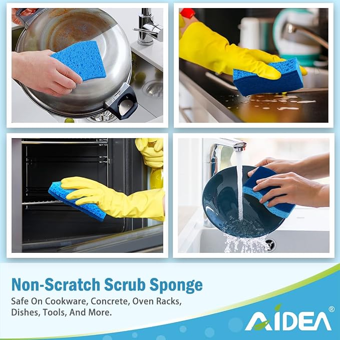 AIDEA Sponges Kitchen, Dish Sponges, Non-Scratch Sponge - Image 6