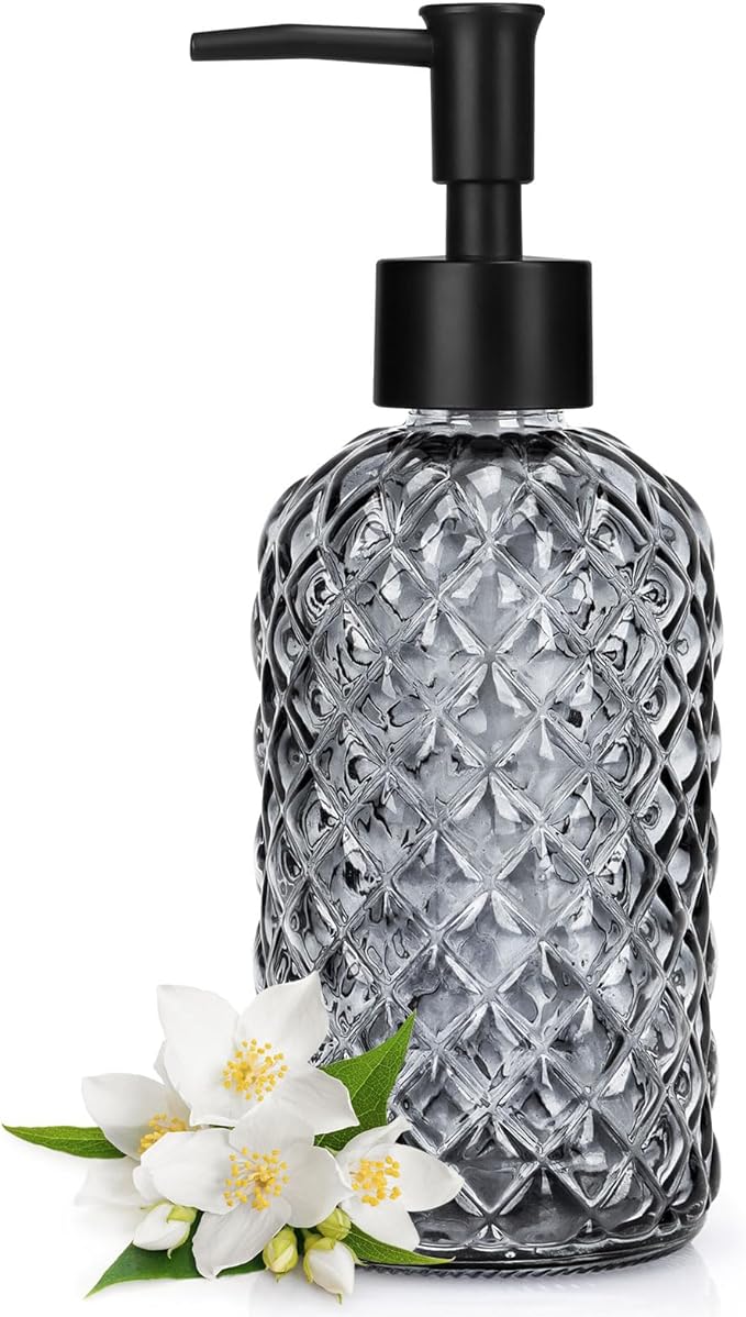 Topsky Gem Glass Soap Dispenser by HomeandKitchenNO1