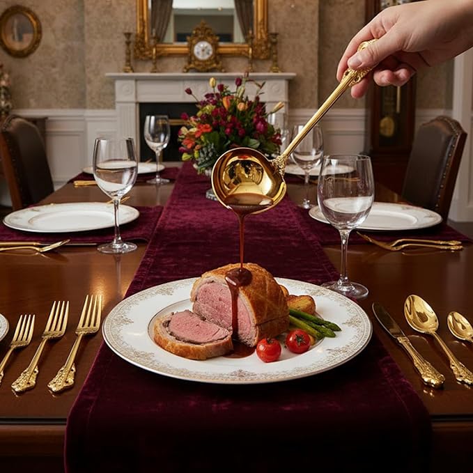 KEAWELL Premium 7.5 inch Luxury Gravy Ladle, 18/10 Stainless Steel, Small Gravy - Image 4