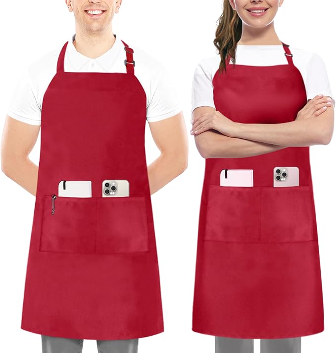 Utopia Kitchen 2 Pack Bib Apron, Adjustable by UTOPIAKITCHEN