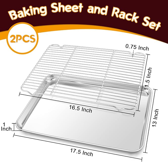 P&P CHEF 17.5 Inch Baking Sheet Pan - Image 2