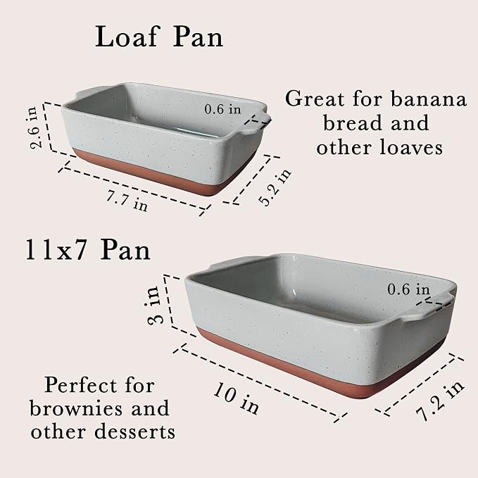 Mora Ceramic Set of 2 Baking Dishes - Image 2