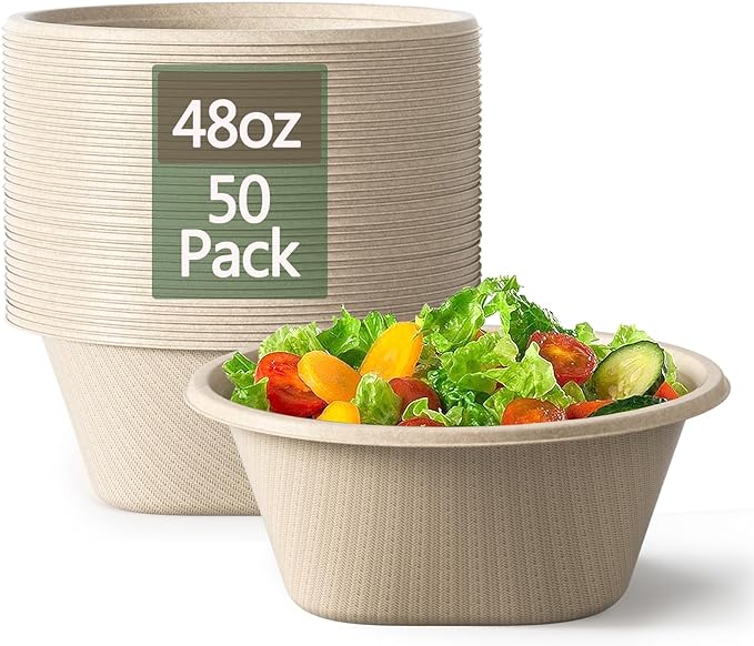 Homestockplus 48 Oz Disposable Bowls by Homestockplus