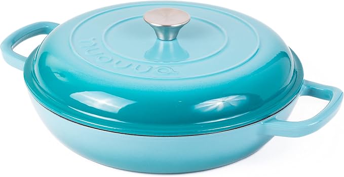 Shallow Cast Iron Casserole by Nuovva