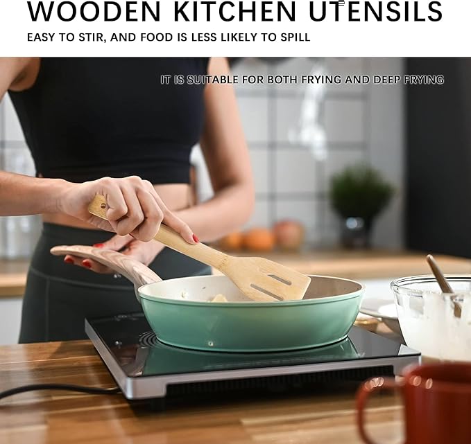 Wooden Spoons for Cooking, Wooden Spoon & Wooden Spatula, Bamboo Cooking - Image 5
