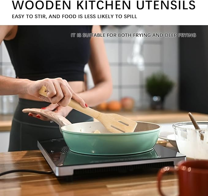 Wooden Spoons for Cooking, Wooden Spoon & Wooden Spatula, Bamboo Cooking - Image 5