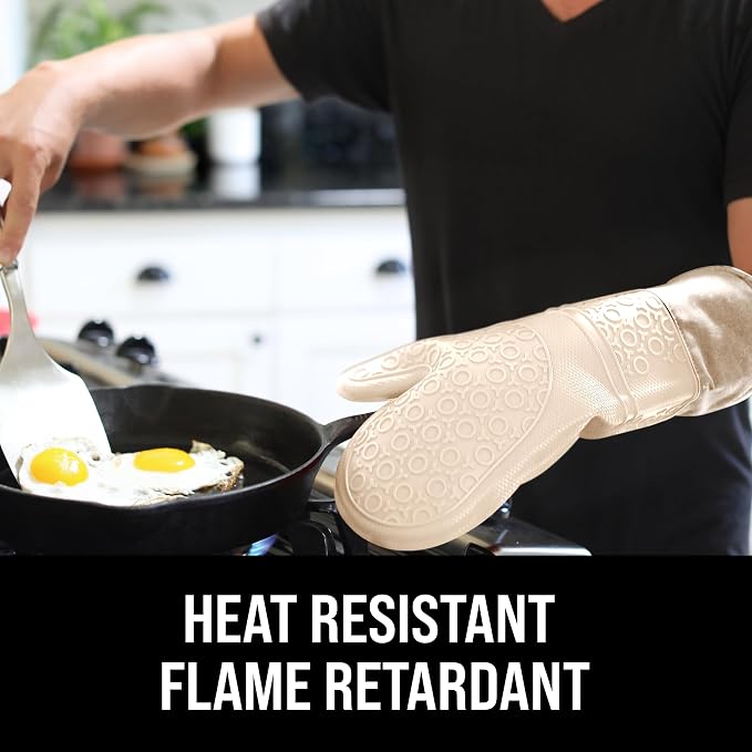BPA-Free Silicone Oven Mitts Ultra Heat Resistant up to 500°F - Image 3