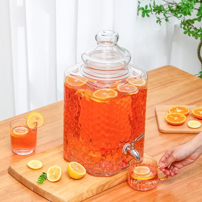 Honeydak 2.6 Gallon Glass Beverage Dispenser - Image 4