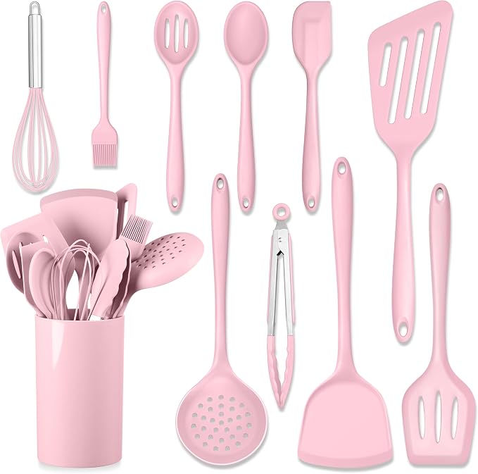 HaWare 11 PCS Silicone Cooking Utensils Set, Heat Resistant Kitchen Utensils by HaWare