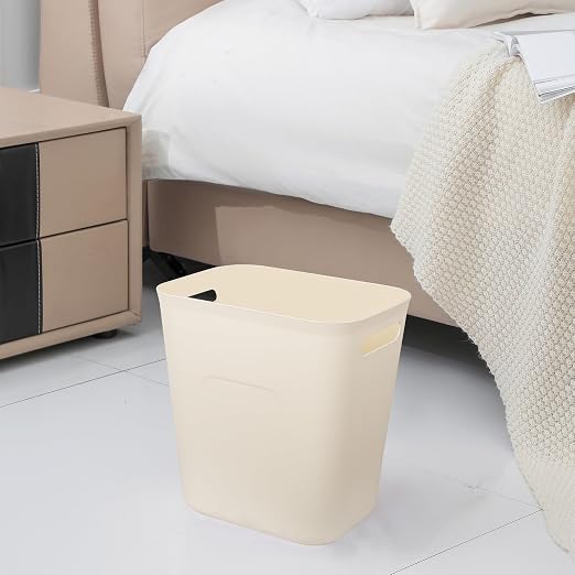 UUJOLY Plastic Small Trash Can Wastebasket, Garbage Container Basket - Image 3